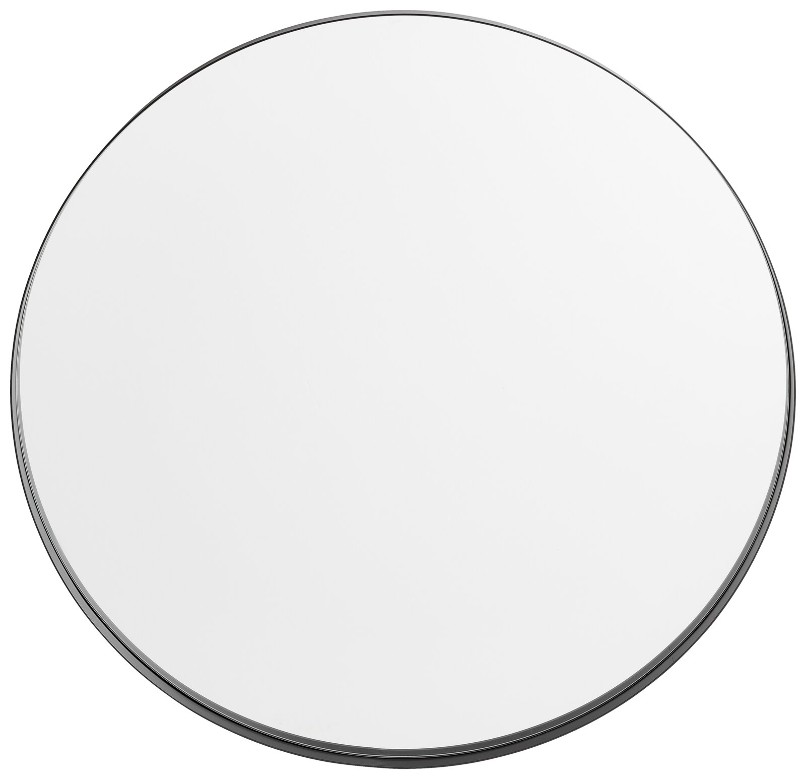 Runder Spiegel mit einem Durchmesser von ca. 80 cm, aus der Vogelperspektive betrachtet.