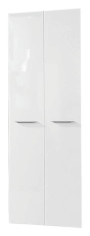 Weißer zweitüriger Schrank, Frontalansicht