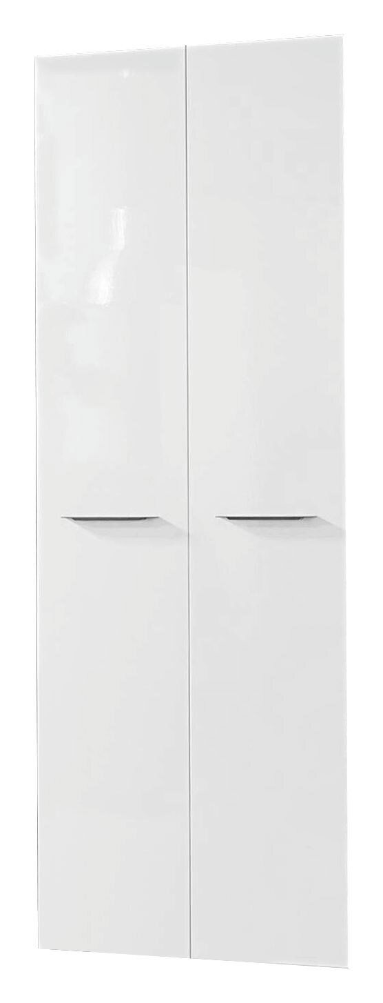 Weißer zweitüriger Schrank, Frontalansicht