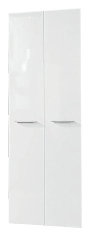 Weißer zweitüriger Schrank, Frontalansicht