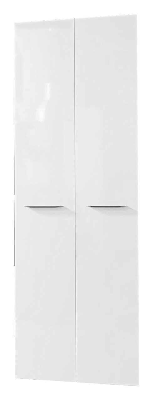 Weißer zweitüriger Schrank, Frontalansicht