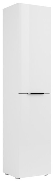 Weißer Stauraumschrank 45cm, frontale Perspektive