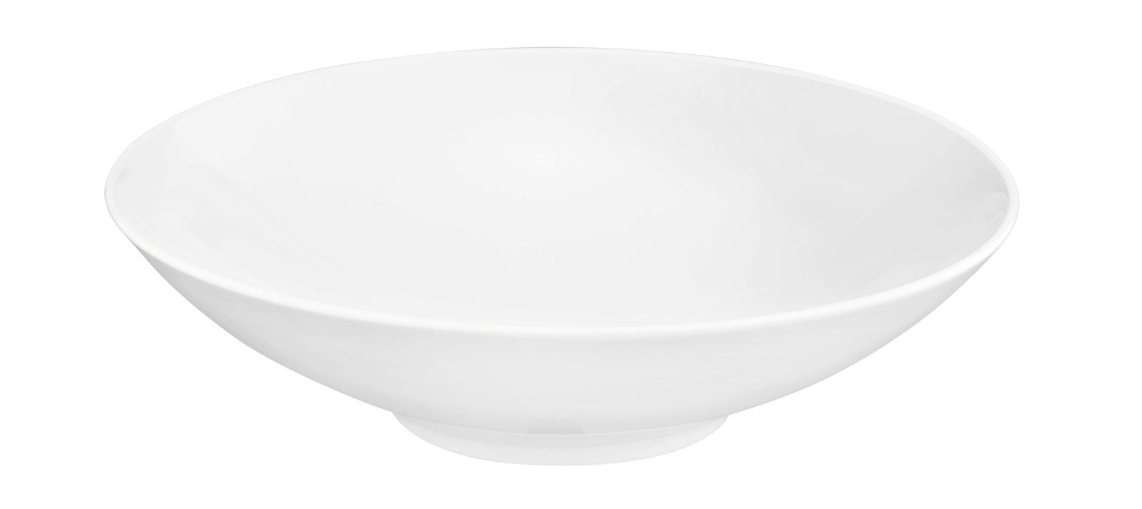 Weißer Suppenteller Life 20cm, seitliche Perspektive