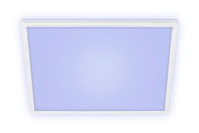 LED-Deckenleuchte in quadratischer Form, Ansicht von unten