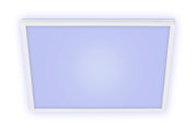 LED-Deckenleuchte in quadratischer Form, Ansicht von unten