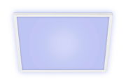 LED-Deckenleuchte in quadratischer Form, Ansicht von unten