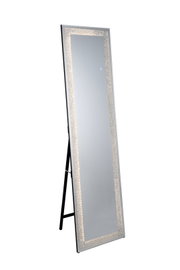 LED-staande spiegel 40 x 160 cm met verlichte lijst, zijaanzicht