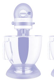 Küchenmaschine 4,3l in grauer Farbe, Vorderansicht