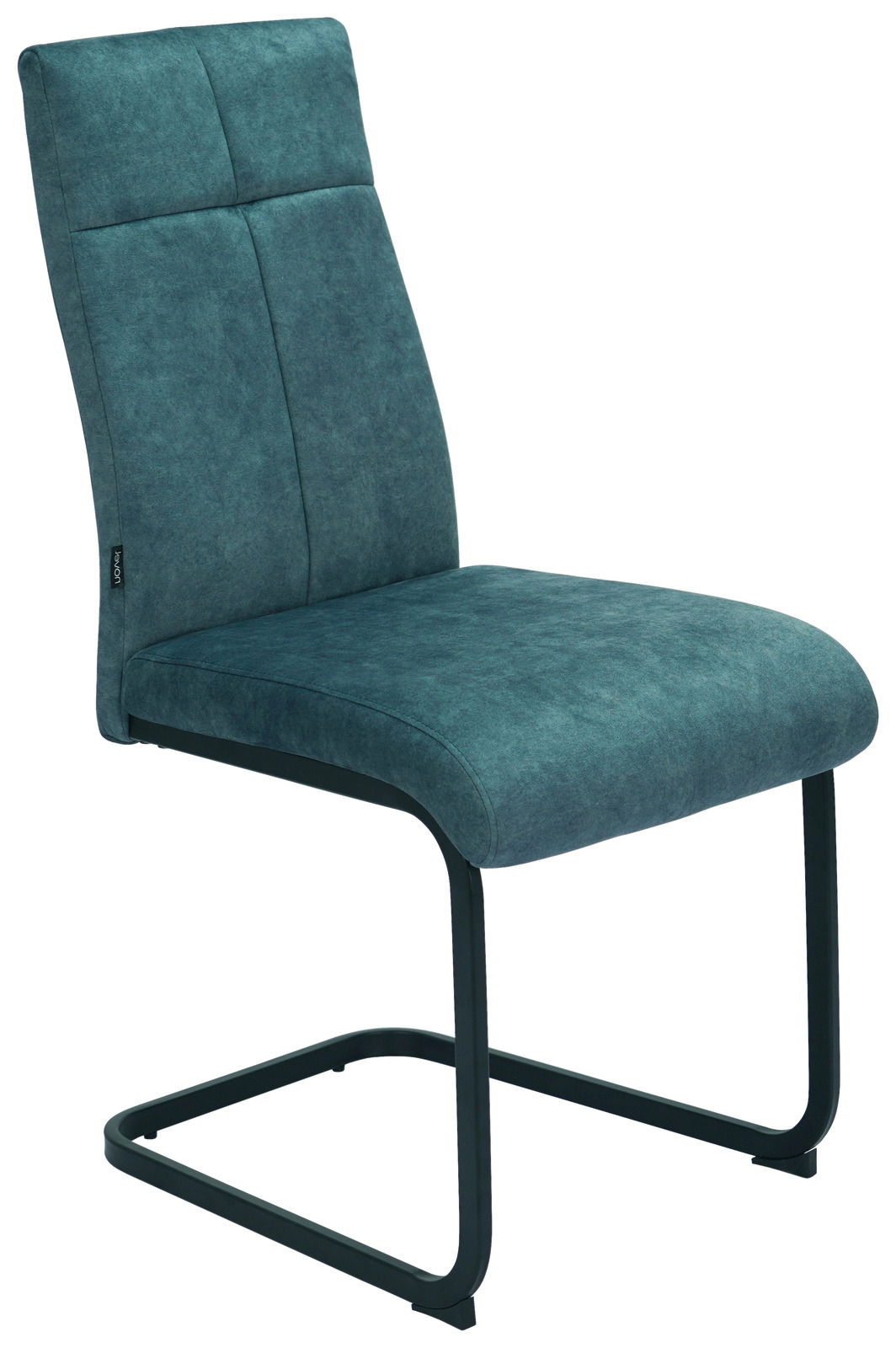 Novel Schwingstuhl GISMO Moderner Schwingstuhl in Grün mit Metallgestell, seitliche Perspektive