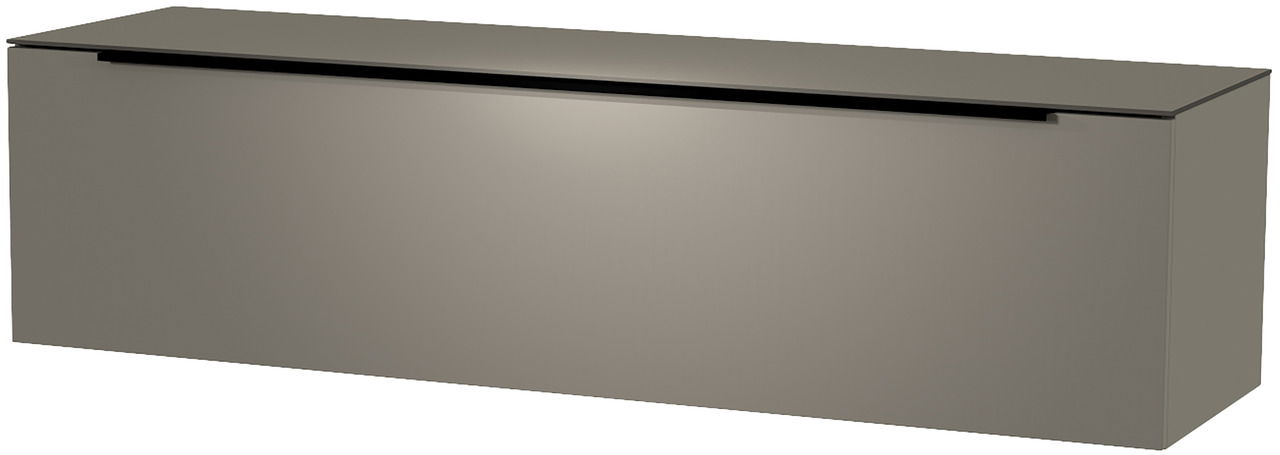 Moderano Hänge-Lowboard Serie BORMIO in seitlicher Perspektive