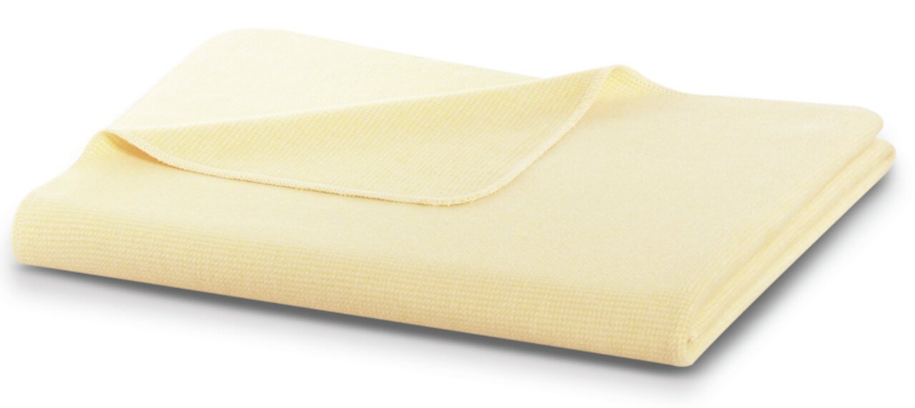 biederlack Wohndecke COTTON COMFORT Gelbe Wohndecke 150 x 200 cm, gefaltet, Seitenansicht