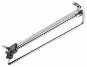 Ausziehbare Kleiderstange aus Metall, seitliche Perspektive