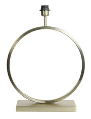 Moderner Lampenfuß in Ringform aus Metall, frontal abgebildet, ideal für stilvolle Innenräume.