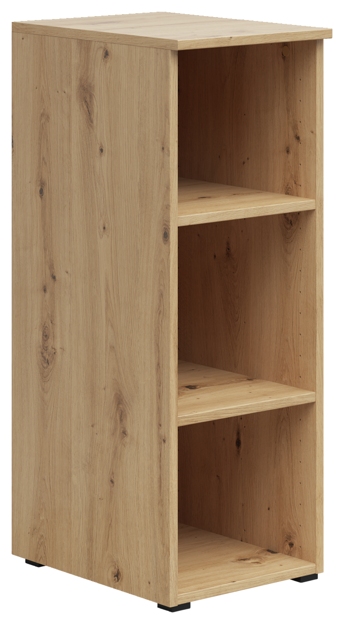 Carryhome Regal MULTISTAURAUM Holzregal mit drei offenen Fächern, seitliche Perspektive