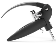 Hebelkorkenzieher mit Folienschneider, seitliche Perspektive