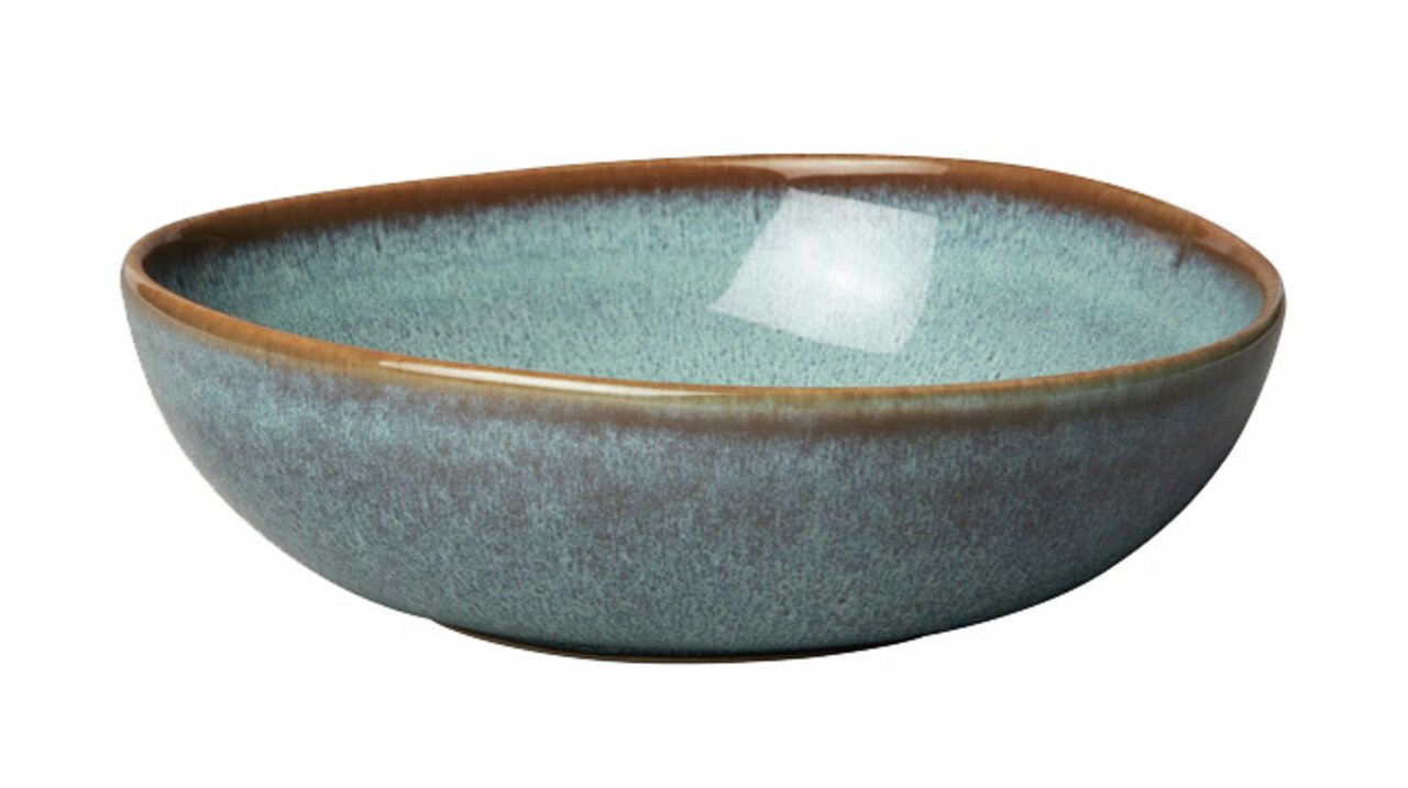 Müslischale Lave 380ml in Türkis, seitliche Perspektive