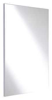 Moderner rechteckiger Wandspiegel mit schmalem Rahmen, seitliche Perspektive