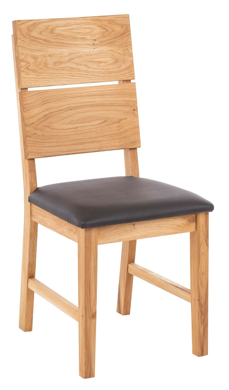 Linea Natura Stuhl ARNOLD Holzstuhl mit gepolsterter Sitzfläche, Vorderansicht