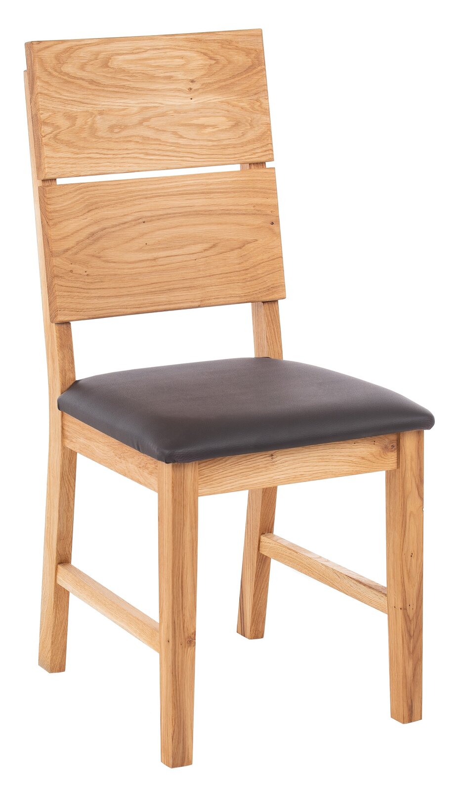 Linea Natura Stuhl ARNOLD Holzstuhl mit gepolsterter Sitzfläche, Vorderansicht