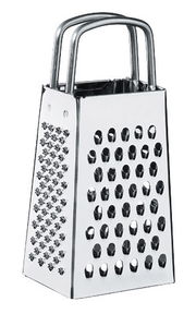 Kleine Vierkantreibe aus Edelstahl, seitliche Perspektive