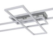 Moderne LED-Deckenleuchte mit rechteckigem Design, seitliche Perspektive