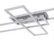 Moderne LED-Deckenleuchte mit rechteckigem Design, seitliche Perspektive