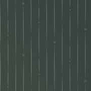 Dunkelgrüne Wendebettwäsche mit vertikalen Streifen und dezentem Muster, Draufsicht