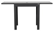 Moderner Gartentisch Ambia Garden HOUSTON DELUXE in dunklem Design, frontal abgebildet.