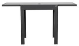 Moderner Gartentisch Ambia Garden HOUSTON DELUXE in dunklem Design, frontal abgebildet.