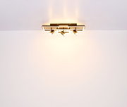 Moderne Deckenleuchte mit drei verstellbaren Strahlern, Ansicht von unten