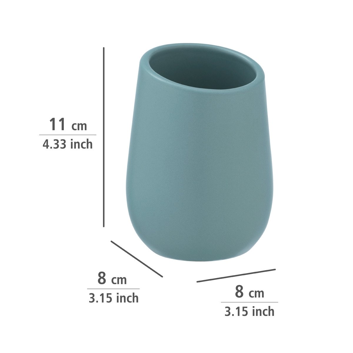 Wenko Keramik | BADI 1261370 | Bad-Accessoire-Set blau
