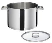 Edelstahl-Suppentopf SAN REMO, 26 cm, mit abgenommenem Deckel, seitliche Perspektive