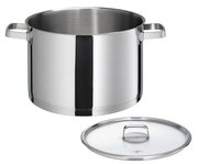 Edelstahl-Suppentopf SAN REMO, 26 cm, mit abgenommenem Deckel, seitliche Perspektive