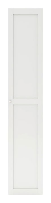 Weiße Tür in Frontalansicht, Maße 235x45 cm
