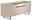 Moderano TV-Lowboard BORMIO Modernes TV-Lowboard in Beige mit schwarzem Metallgestell, seitliche Perspektive