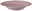 Runder Suppenteller 22,5 cm in Rosa mit geriffeltem Design, seitliche Perspektive