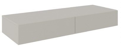 Wandkonsole in rechteckiger Form, seitliche Perspektive