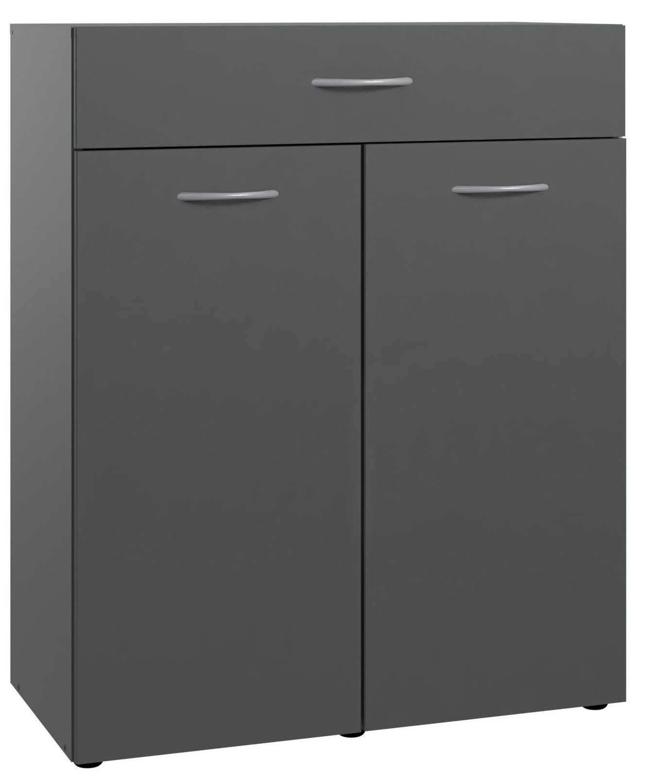 XORA Wäschekommode MULTIRAUMKONZEPT Graue Wäschekommode mit einer Schublade und zwei Türen, Frontalansicht