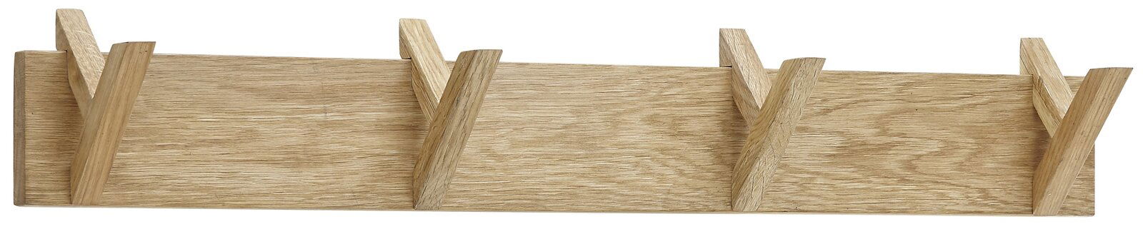 Linea Natura Hakenleiste BANTRY Hakenleiste aus Holz mit vier Haken, frontal betrachtet