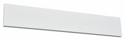 Weiße, rechteckige Wandleuchte Concha aus seitlicher Perspektive