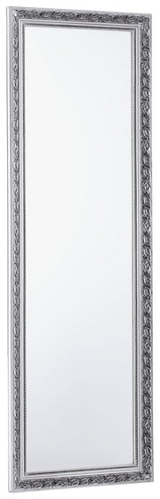 Eleganter Standspiegel mit reich verziertem Rahmen, seitliche Perspektive