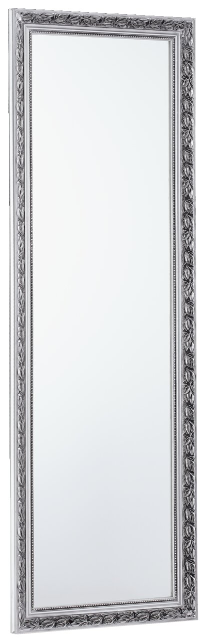 Eleganter Standspiegel mit reich verziertem Rahmen, seitliche Perspektive