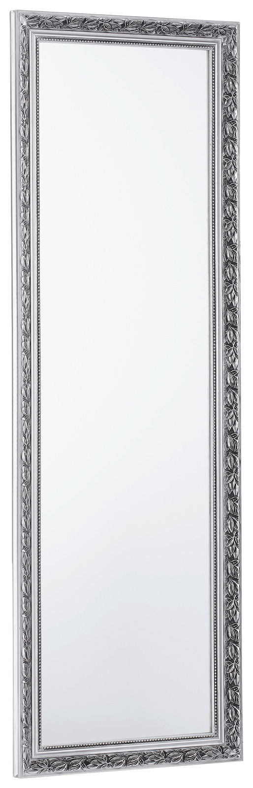 Eleganter Standspiegel mit reich verziertem Rahmen, seitliche Perspektive