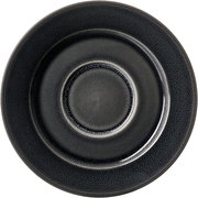 Schwarze Kaffeeuntertasse 15,5 cm, Draufsicht