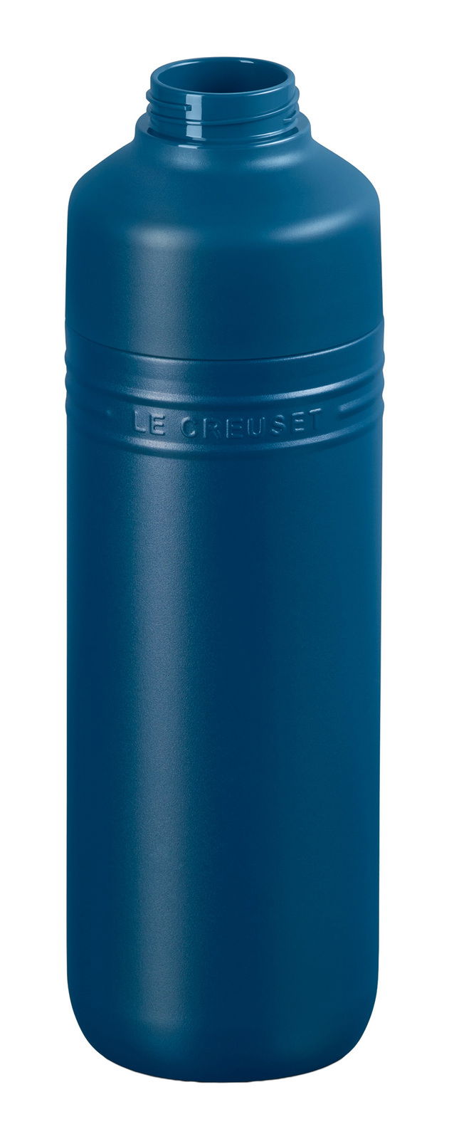Trinkflasche 1L in Deep Teal, Vorderansicht, ohne Deckel