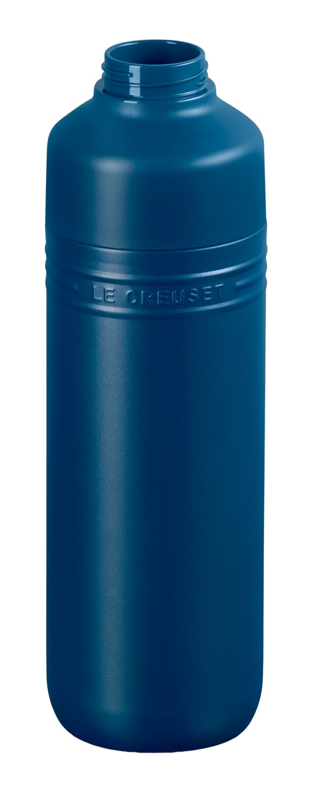 Drinkfles van 1 liter in Deep Teal, vooraanzicht, zonder dop