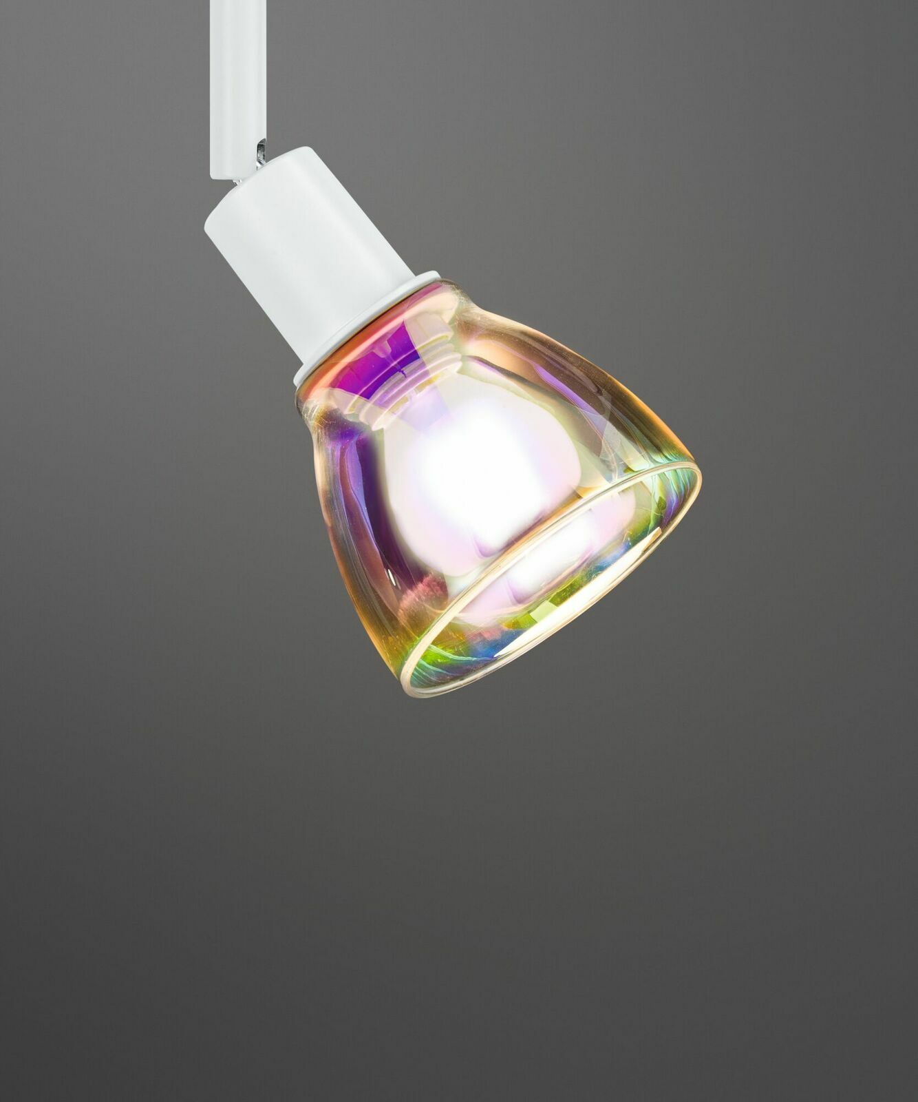 Basisspot URAIL von PAULMANN mit schillerndem Glas, seitliche Perspektive