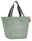 Reisenthel Shopper M TWIST SAGE Grüne Einkaufstasche aus Stoff mit zwei Henkeln, Vorderansicht