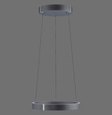 Moderne Pendelleuchte PURE E-Clipse in schwarzem Design, von unten betrachtet