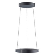 Moderne Pendelleuchte PURE E-Clipse in schwarzem Design, von unten betrachtet